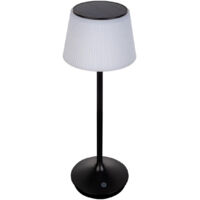 Tischlampe Außenlampe Tischleuchte LED Akkulampe Touchdimmer schwarz H 38 cm