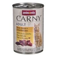 Animonda Carny Adult - Rind, Huhn, Ente - Nassfutter für ausgewachsene Katzen 400g