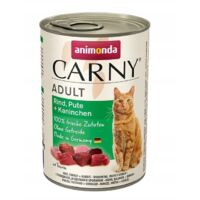 Animonda Carny Adult - Rind, Pute, Kaninchen - Nassfutter für ausgewachsene Katzen