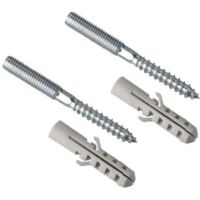 Cornat Stockschrauben inkl. Dübel M8 x 80 mm, 2 Stück Installationsmaterial
