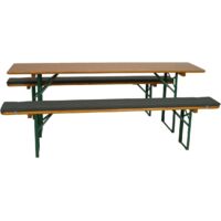 GO-DE Auflagen Set 220 cm anthrazit für Festzeltgarnitur Bierbankauflage Auflage