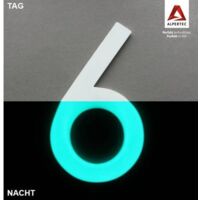 Alpertec Hausnummer 6 Selbstklebend Nachtleuchtend Hausnummern Hausnummerschild