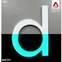 Alpertec Klebebuchstabe D Hausnummern Hausnummerschild