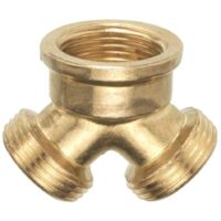 Cornat Verteilerstück 2-Wegeverteiler 3/4 Messing T-Stücke