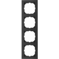 Merten Abdeckrahmen 4-fach, M-Pure, anthrazit 0775042407 4042811181246 4-fach Merten Merten Abdeckrahmen Merten