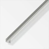 alfer U-Profil 10 x 21 x 1000 mm weiß PVC Profil Kunststoffprofil U Schiene