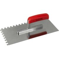 Zahnglättekelle Fliesenwerkzeug 280 x 130 mm, Zahnung 8 x 8 mm, rostfrei
