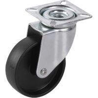DÖRNER + HELMER Lenkrolle Kunststoff-Rad schwarz 50 mm 35 kg