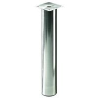 Hettich Tischbein 6,0 x 40 - 70 cm Edelstahl-Optik - 1 Stück Tischbeine