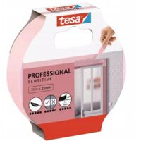 Tesa professionelles empfindliches Malerabdeckband Rolle 25mx25mm rosa