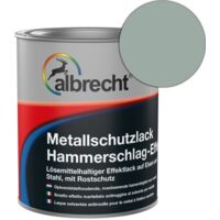 Albrecht Metallschutzlack Hammerschlag-Effekt 750 ml aluminium Lack Schutzlack