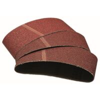 Wolfcraft Gewebeschleifbänder K40 75 x 533 mm 6 Stück für Bandschleifer