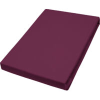 Vario Jersey-Spannbetttuch bordeaux, 100 x 200 cm Spannbettlaken