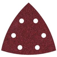 Wolfcraft Schleifpapier Delta K40 K60 K80 K120 K180 95 mm 20 Stück für Deltaschleifer
