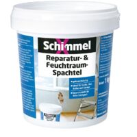 Schimmel X Reparatur- und Feuchtraumspachtel 1 kg Anti-Schimmel & Nikotinsperre