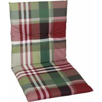 GO-DE Sesselauflage 98 x 48 x 5 cm rot Auflage Polster Kissen Sessel