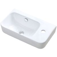 Handwaschbecken Volo Weiß Keramik Wandmontage 45 x 25,5 x 16 cm Waschbecken