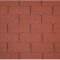 Easy Rechteck-Dachschindeln ziegelrot 80 x 33,6 cm Schindel Dach Dachschindel