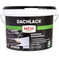 MEM Bitumen Dachlack 10 l Deckaufstrich Isolieranstrich Abdichtung Bitumenanstrich