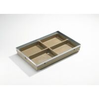 ACO Bodenwanne Vario Polymerbeton 60 x 40 cm inkl. Stahlzarge Schuhabstreifer