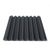 Onduline Bitumenwellplatte Easyline 100 x 76 cm 2,6 mm schwarz Kunststoffbedachung