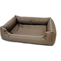 Lebon Hundebett Paula eckig dunkelbeige Transportboxen & Häuser