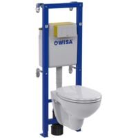 Wisa Wand-WC Komplett-Set XT No.1 inkl. Vorwandelement Wandtiefspül-WC Toilette
