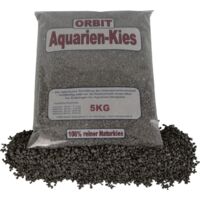 Orbit Aquarien Natur-Kies schwarz 5 kg Aquariumkies & Bodengrund