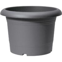 Scheurich Pflanzgefäß Oliver Ø 60 x 60 cm metallic grau Blumentöpfe & Übertöpfe