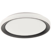 JustLight LED Deckenleuchte Disc Lola Smart schwarz, Smart Home Deckenleuchte