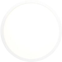 Brilliant LED Deckenleuchte Buffi 13 W Ø warmweiß weiß, Deckenaufbau-Paneel 25 cm weiß