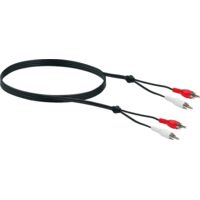 Schwaiger Audio Anschlusskabel CIK5023 533 Cinch schwarz, 3m, 2x Cinch Stecker / 2x Cinch Stecker Kabel & Stecker