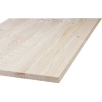Massivholzplatte Nadelholz geschliffen Kanten gefast 800x300x18 mm Holz Platte