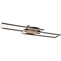 Reality Leuchten LED Deckenleuchte Twister schwarz Deckenleuchte
