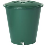 Garantia Regentonne 210 l Kunststoff Regenwassertonne Regenbehälter Regentank