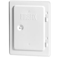 FireFix Kamintür 14x20cm verzinkt weiß Schornsteintür Reinigungstür Revisionstür