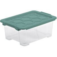 Rotho Aufbewahrungsbox Evo Safe mit Deckel 39,3 x 28,3 cm 11 L transparent Boxen
