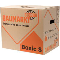 Globus Umzugskarton Basic S, 37 L, 39,5 x 28,5 x 32,5 cm Umzugskiste robust