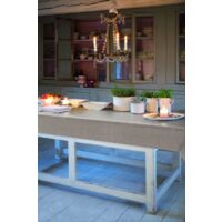 d-c-table® Tischdecke Monte Carlo Sharon 150 x 220cm Greige In-/ Outdoor Design