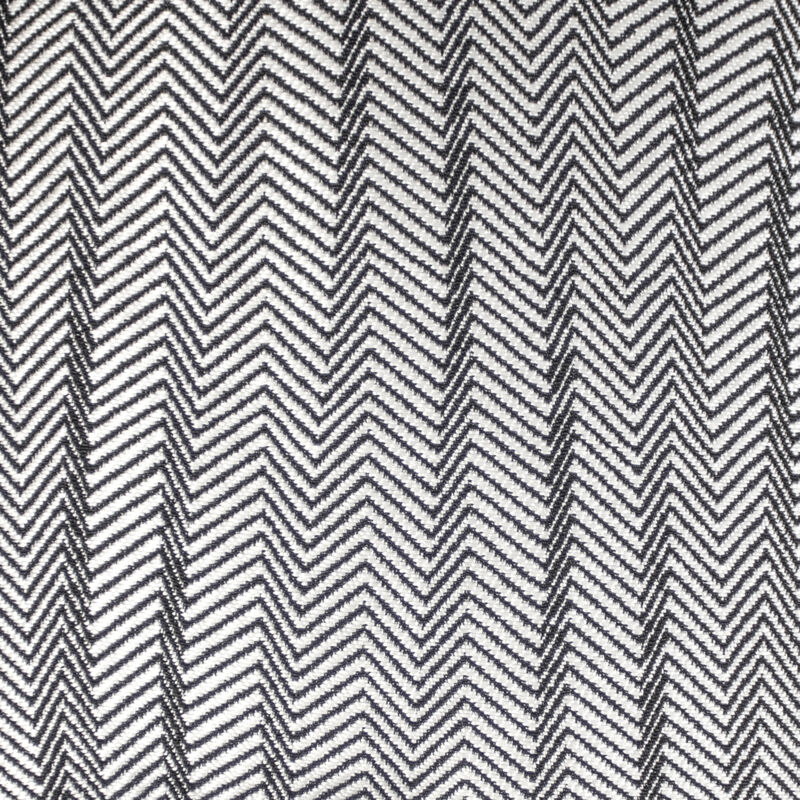 Federa Cuscino con Stampa Zigzag Kuatéh Breda 55x30 cm Nero e Bianco