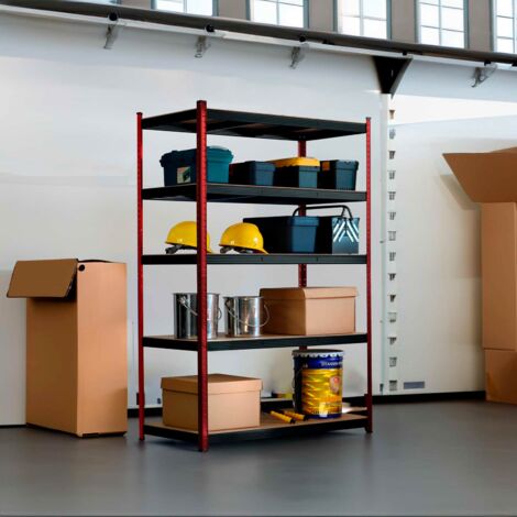 Shelfplaza HOME 230x100x45 Cm Scaffale Pesante In Zincato Con 5 Ripiani E 175 Kg Di Portata Per Ripiano 97288520
