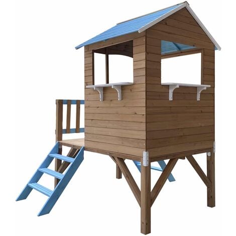 Casetta per Bambini in Legno Outdoor Toys Blue Melody 3,23 m² de  198x170x197 cm con