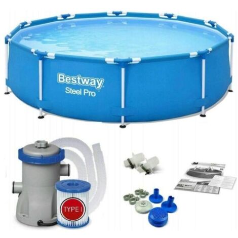 Piscina Bestway Steel Pro con pompa filtro Ø366 x 76 cm