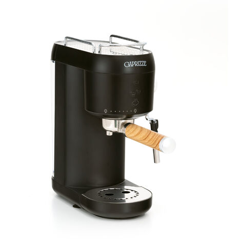Macchina da caffé semi-automatica Caprizze Hikari 1400 W 20 bar con vaporizzatore e montalatte USB incluso colore nero opaco