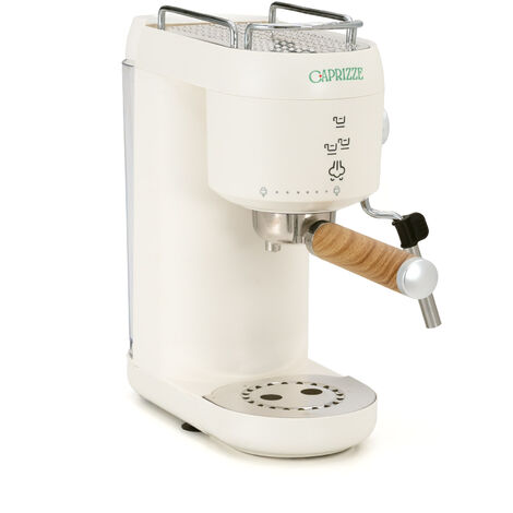 Macchina da caffé semiautomatica Caprizze Hikari 1400 W 20 bar con vaporizzatore e montalatte USB incluso color bianco opaco