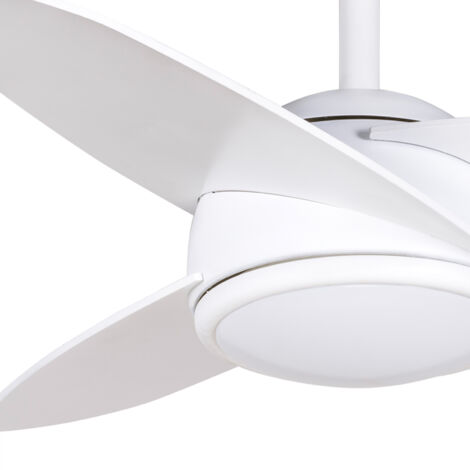 Ventilatore da Soffitto Kekai Levante DC 105x38 cm 55W Bianco con Pale  Bianche, Luce Regolabile, Timer