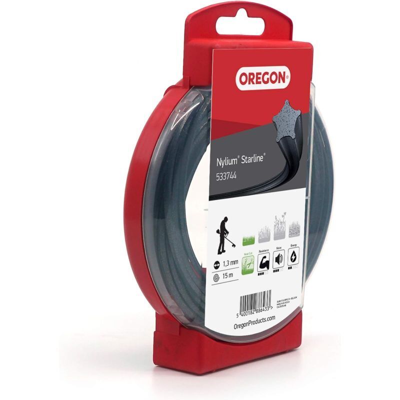 Produktbild von Oregon Freischneider Mähfaden 3,3 Mm X 200 M – Nylium-Starline, Aluverstärkt, Super Robust