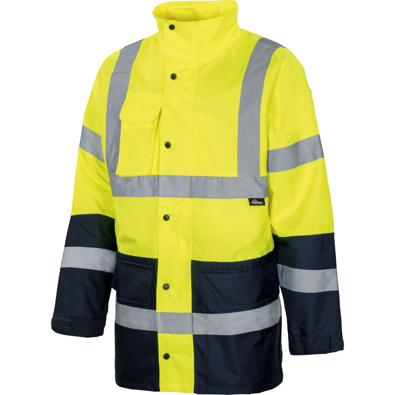 Arbeitsjacke Regenjacke Warnschutz-Kontrast-Regenjacke Größe XXXXL | Arbeitsjacken