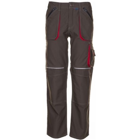 Pantaloni da lavoro Basalto oliva/rosso taglia 106 (1/5)