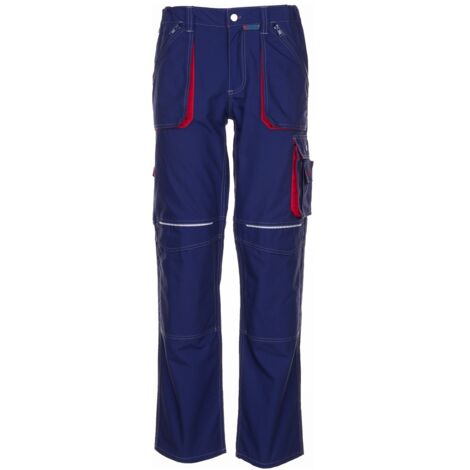 Pantaloni da lavoro Basalt blu navy/rosso taglia 42 (1/5)